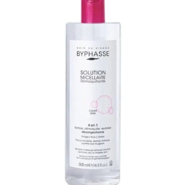 SAMY BYPHASSE SOLUTION MICELLAIRE DEMAQUILLANTE 4 EN 1 PIEL SENSIBLE