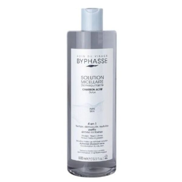SAMY BYPHASSE SOLUTION MICELLAIRE DEMAQUILLANTE CHARBON ACTIF