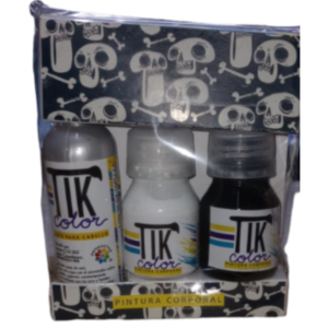 TIK MAQUILLAJE CORPORAL KIT CALAVERA