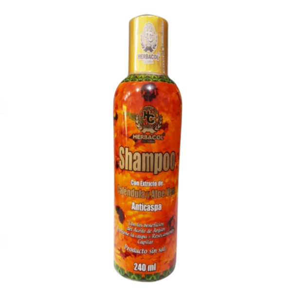 Shampoo herbacol con extracto de caléndula y aloe vera 240ml