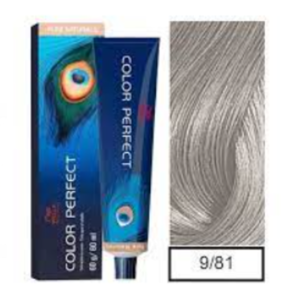 Tinte wella permanente color perfect rubio extra claro perla ceniza
