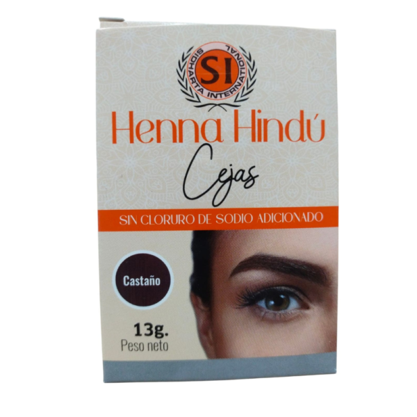 HENNA HINDU PARA CEJAS TONO CASTAÑO 13G