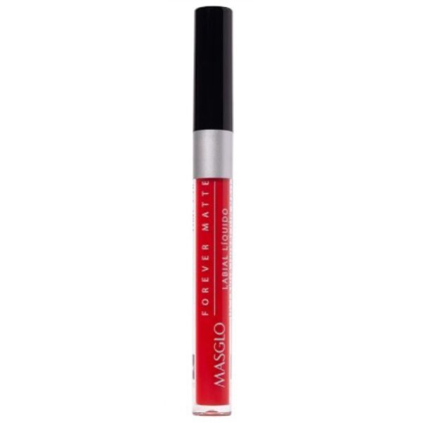MASGLO LABIAL LIQUIDO LARGA DURACON MATE ROJO CHIC 2G