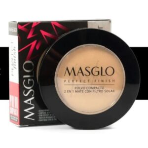 MASGLO PERFECT FINISH POLVO COMPACTO 2 EN 1 MATE CON FILTRO TONO MED2