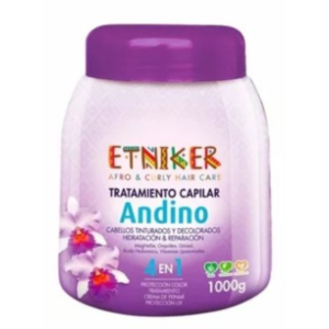 ETNIKER AFRO Y CURLY HAIR CARE TRATAMIENTO CAPILAR ANDINO 4EN1 1000G