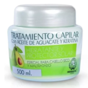 Tratamiento herbacol capilar de aguacate y keratina 500ml
