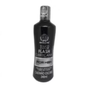 Tónico Herbacol Flash Cubrecanas for Men Castaño Oscuro 240 ml