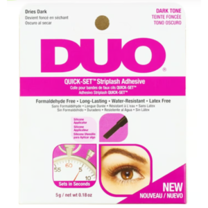 Duo quick set striplash adhesive para pestañas dark