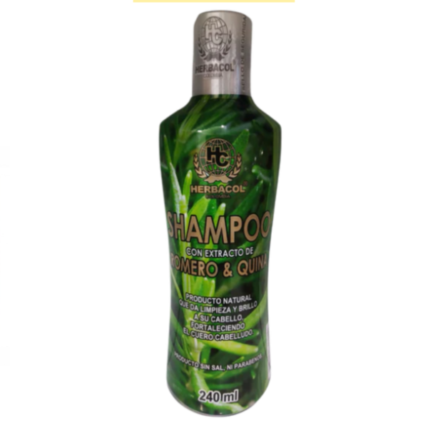 Shampoo herbacol con extracto de romero y quina 240ml