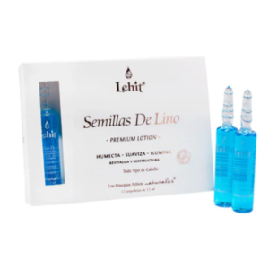 Lehit Premium Lotion Con Semillas De Lino 12 ampolletas