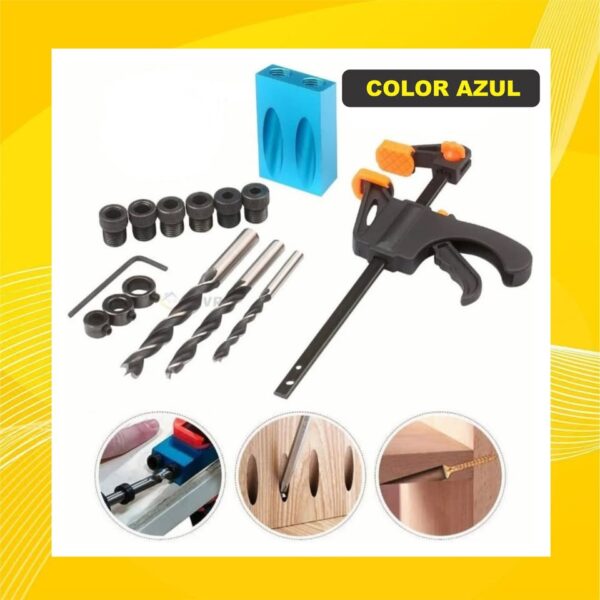 GUIA PARA AGUJEROS OCULTOS PLANTILLA KREG POCKET O BOLSILLO X15 PCs - Imagen 4