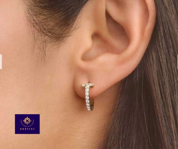 Aretes Gaby Plata Oro - Imagen 4