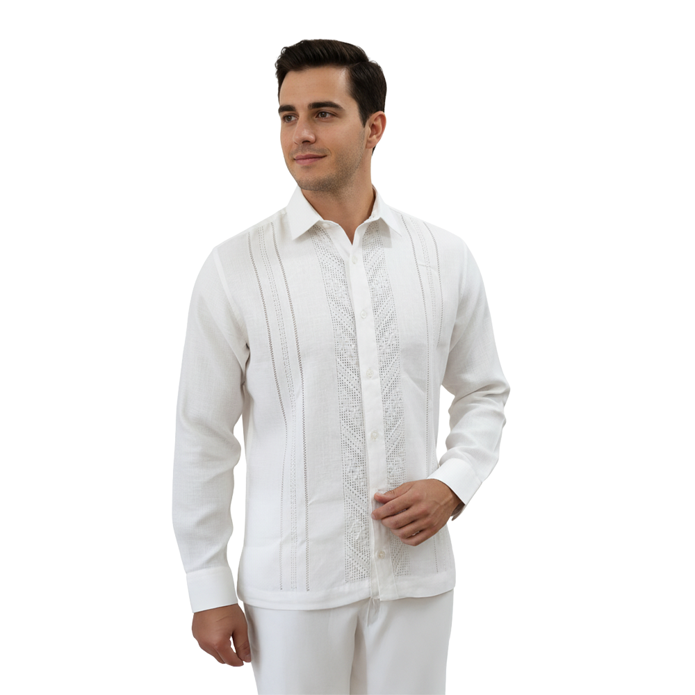 Camisa Guayabera para caballero en lino