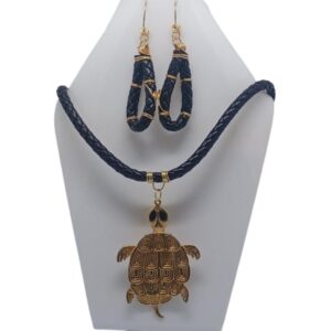 Juego de Collar y Aretes Huellas de la Tierra