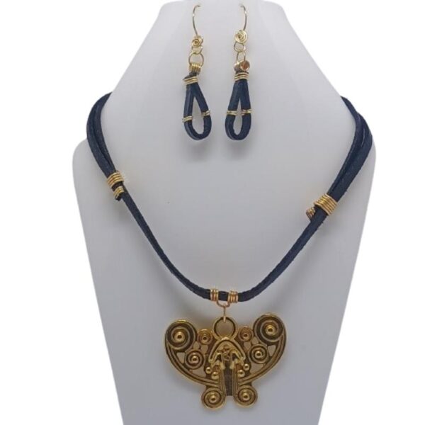 Juego de Collar Gargantilla y Aretes Alma de Jade