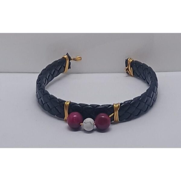 Pulsera Siluetas del Tiempo en Cuero Sintético - Imagen 2