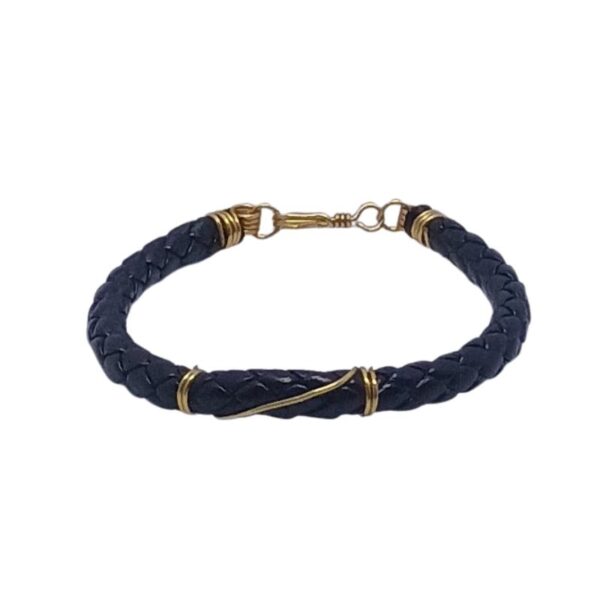Pulsera Trazos de Cuero en Cuero Sintético