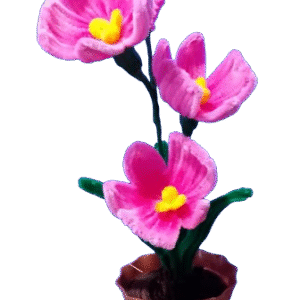 Orquídea decorativa hecha a mano