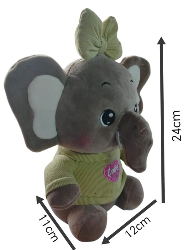 Colección peluches elefantes y conejas ternura suavidad y estilo en un abrazo - Imagen 3