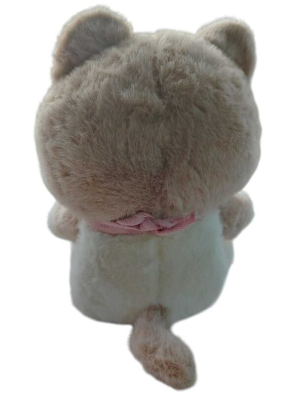 Peluche Gatita Con Pañuelito Rosa Y Ojos Azules Encantadores - Imagen 2