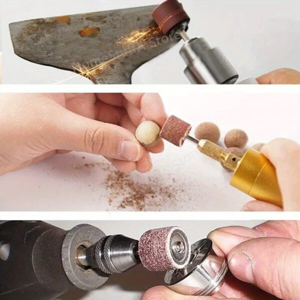 LIJAS DE TAMBOR PARA DREMEL Y MOTOTOOL GRANO 80 132 PIEZAS CAJA - Imagen 4