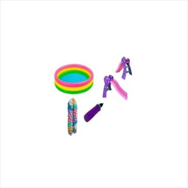 Super Combo Piscina 147cm Rodadero Niña 100 Pelotas Inflador - Imagen 2