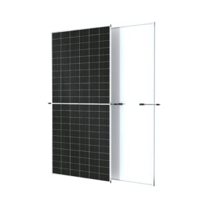 Panel solar 665W monocristalino Trina Solar con modulo PERC de 132 celdas, un sistema de voltaje máximo de 1500 VDC y una eficiencia del 21.6% y un excelente resistencia a carga mecánica, 2400Pa y a carga de nieves 5400P. Con la seguridad y confiabilidad que ofrece sus 12 Años de garantía de producto
