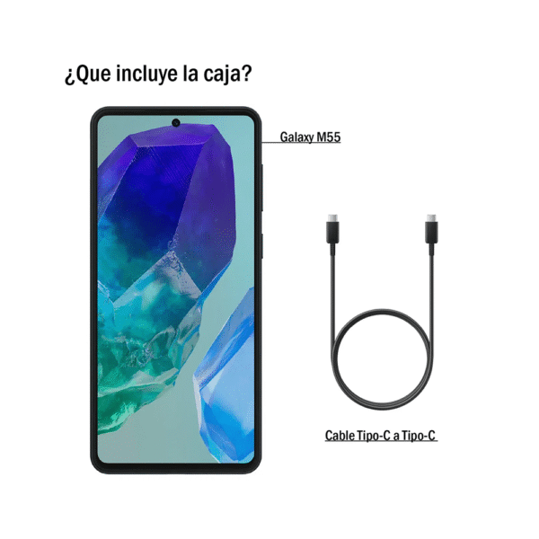 Celular Samsung Galaxy M55 5G 256 Almacenamiento 8 Ram Negro - Imagen 2