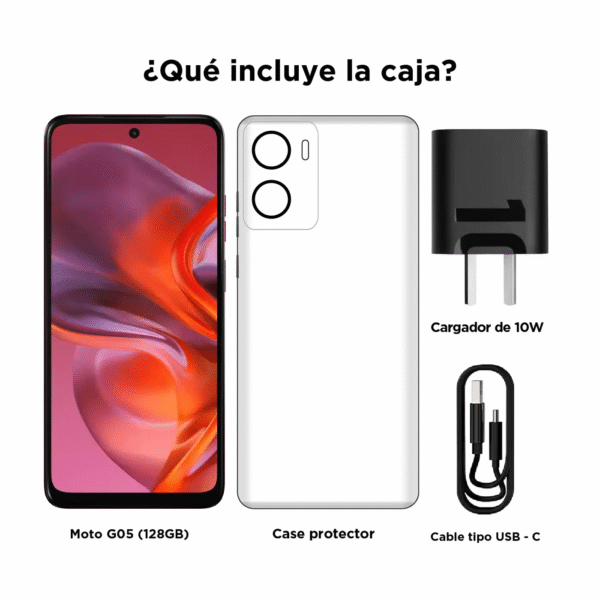 Celular Motorola G05 128 Almacenamiento 4 y 4 Ram Rojo - Imagen 2