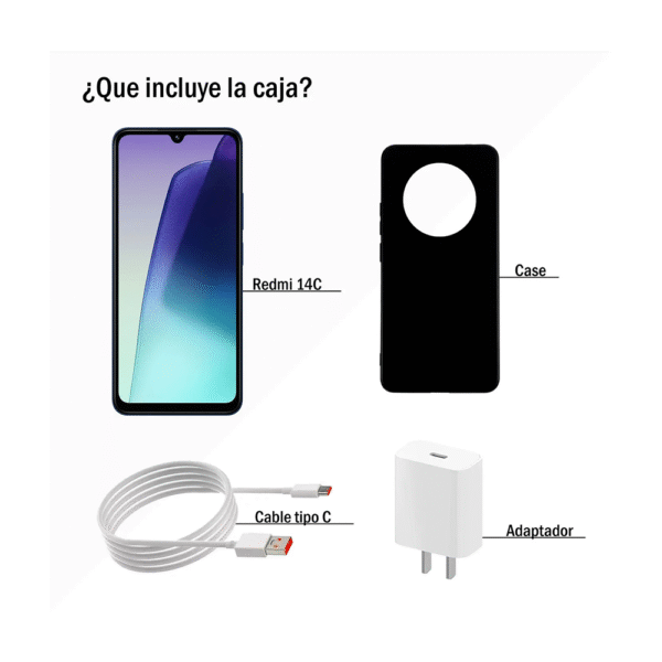 Celular Xiaomi Redmi 14C 256 Almacenamiento 4 de Ram Azul - Imagen 5