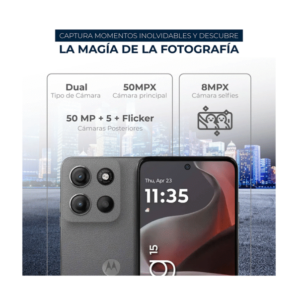 Celular Moto G15 256 Almacenamiento 4 y 4 Ram Verde - Imagen 3