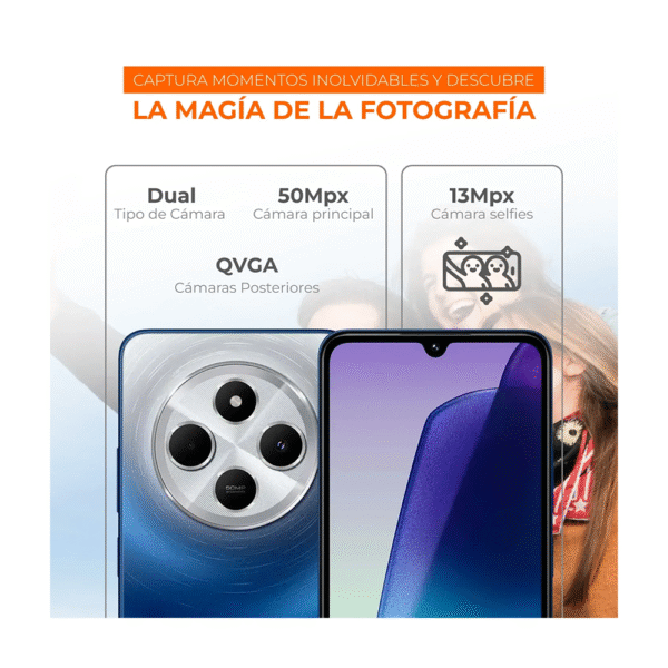 Celular Xiaomi Redmi 14C 256 Almacenamiento 4 de Ram Azul - Imagen 4