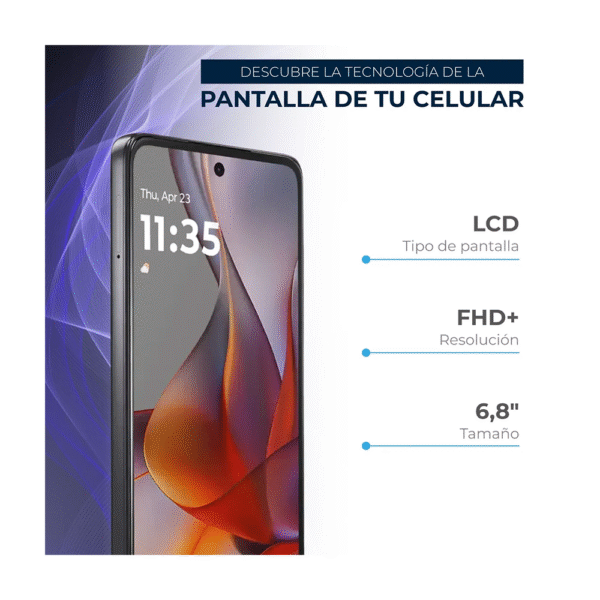 Celular Moto G75 5G 256 Almacenamiento 8 y 8 Ram Gris - Imagen 4