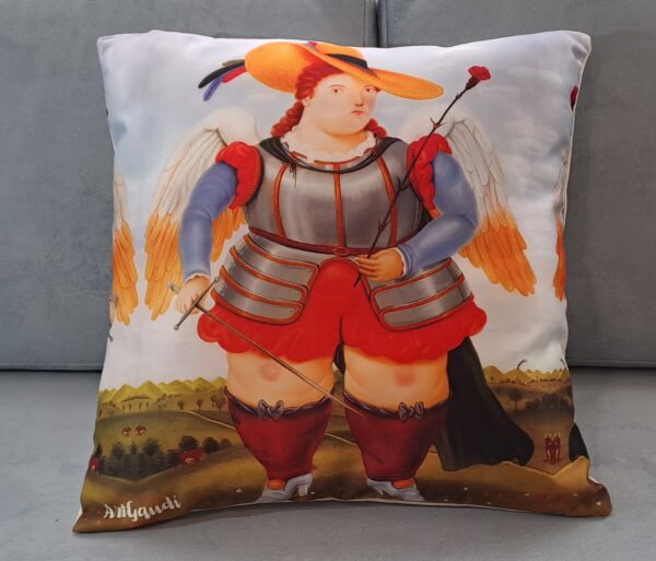 COJíN EL ARCANGEL SAN MIGUEL DE FERNANDO BOTERO - Imagen 2