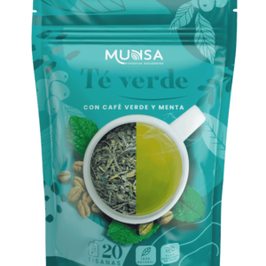 Té Verde Munsa con café verde y menta natural de 26 g