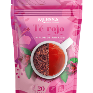 Té Rojo Munsa con flor de jamaica natural de 26 g