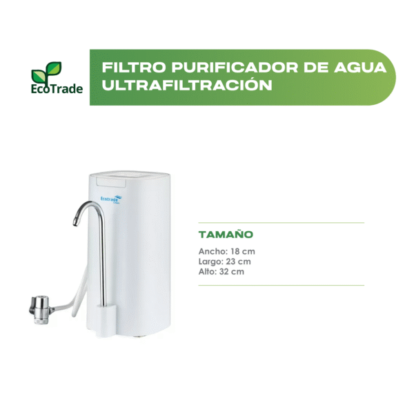 Filtro De Agua Ultrafiltración mas Grifo Ahorrador Ecotrade - Imagen 2