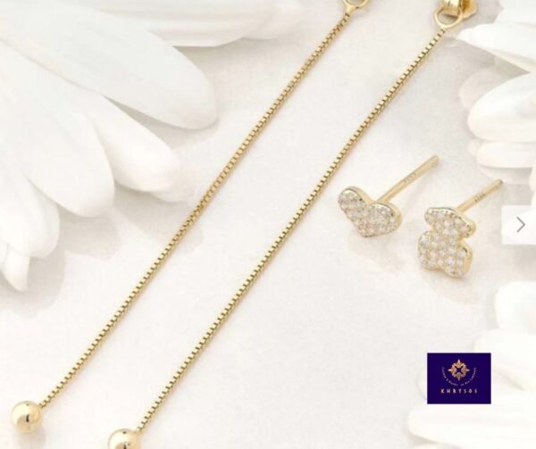 Aretes Velvet plata oro