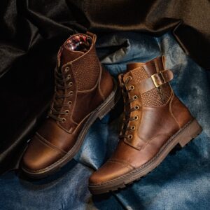 Bota para Caballero en Cuero Color Café