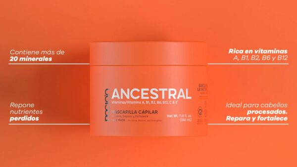 Mascarilla Capilar Ancestral La Poción 350 ml con Karité Quinoa Aloe y Keratina - Imagen 2