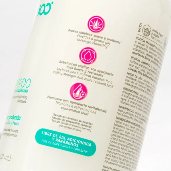Shampoo La Poción 450 ml con Argán Aloe Vera y Jojoba - Imagen 3