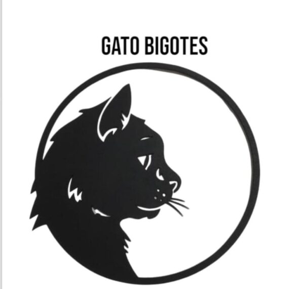 Cuadro Decorativo Gato Bigotes MDF