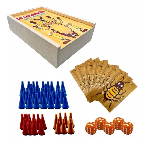 Juego de mesa la cucaracha imantada integracion familiar 7 jugadores