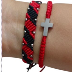 Set pulceras en macramé