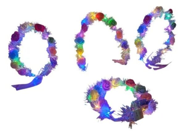 Coronas mágicas que iluminan tus fiestas Con luces LED escarcha y mucha diversión - Imagen 2