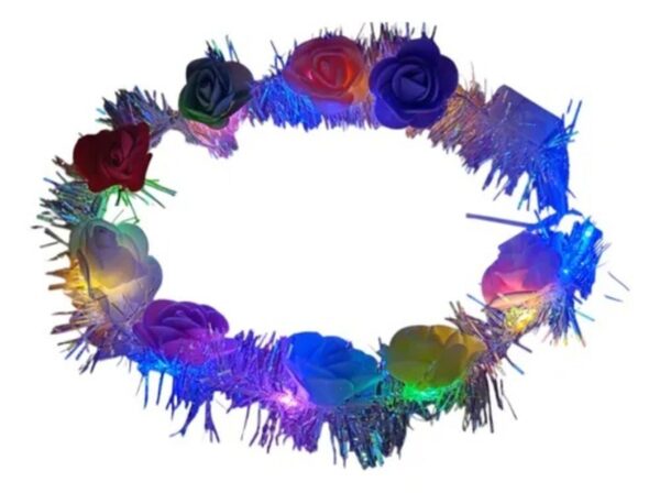 Coronas mágicas que iluminan tus fiestas Con luces LED escarcha y mucha diversión