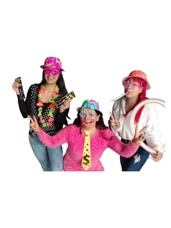 Mega Combo Neón para Fiestas 100 Artículos para Brillar sin Parar - Imagen 3