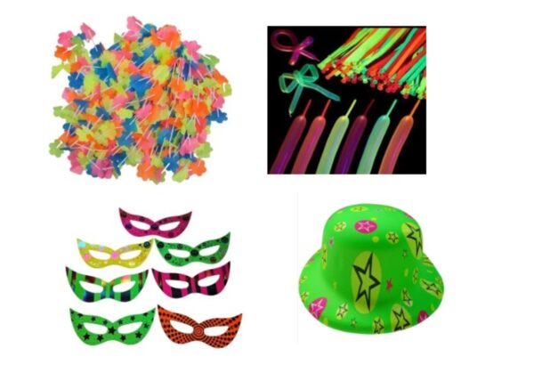 Mega Combo Neón para Fiestas 100 Artículos para Brillar sin Parar - Imagen 4