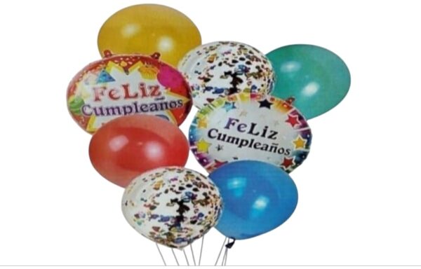 Bouquet de Cumpleaños Variedad de Globos para Celebrar - Imagen 7
