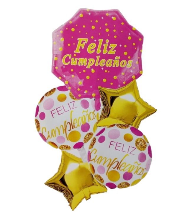 Bouquet de Cumpleaños Variedad de Globos para Celebrar - Imagen 5